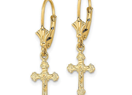 14k Yellow Gold Earrings Style TF1777 - Classique Jewelry Inc.