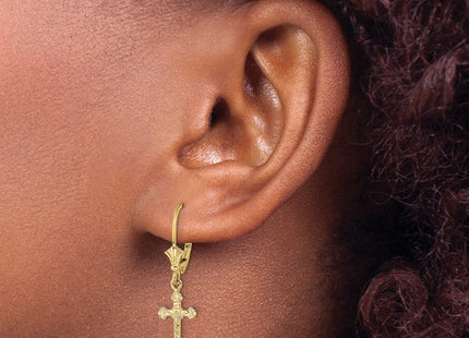 14k Yellow Gold Earrings Style TF1777 - Classique Jewelry Inc.