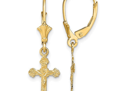 14k Yellow Gold Earrings Style TF1777 - Classique Jewelry Inc.