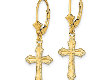 14k Yellow Gold Earrings Style TF1778 - Classique Jewelry Inc.