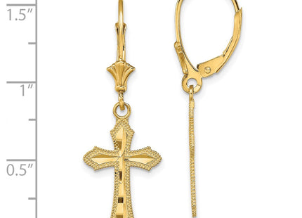 14k Yellow Gold Earrings Style TF1778 - Classique Jewelry Inc.