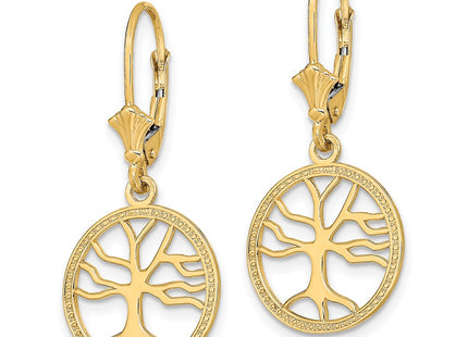 14k Yellow Gold Earrings Style TF1781 - Classique Jewelry Inc.