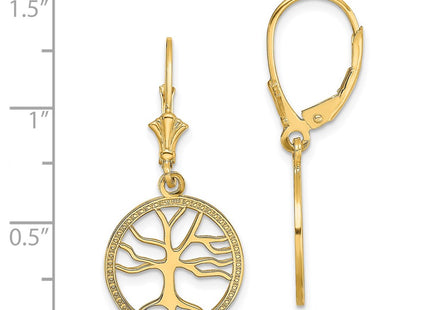 14k Yellow Gold Earrings Style TF1781 - Classique Jewelry Inc.