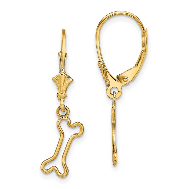14k Yellow Gold Earrings Style TF1782 - Classique Jewelry Inc.