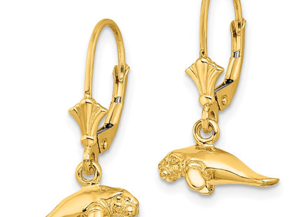 14k Yellow Gold Earrings Style TF1783 - Classique Jewelry Inc.
