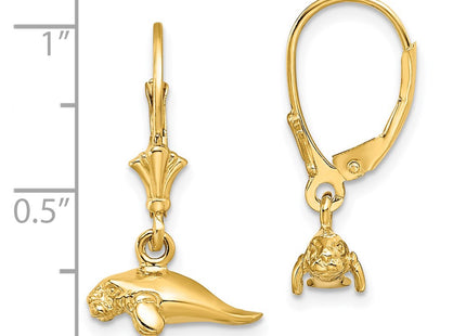 14k Yellow Gold Earrings Style TF1783 - Classique Jewelry Inc.