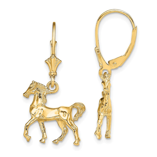 14k Yellow Gold Earrings Style TF1785 - Classique Jewelry Inc.