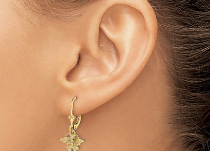 14k Yellow Gold Earrings Style TF1786 - Classique Jewelry Inc.