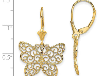 14k Yellow Gold Earrings Style TF1787 - Classique Jewelry Inc.