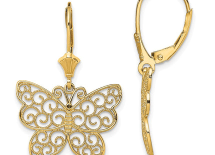 14k Yellow Gold Earrings Style TF1787 - Classique Jewelry Inc.