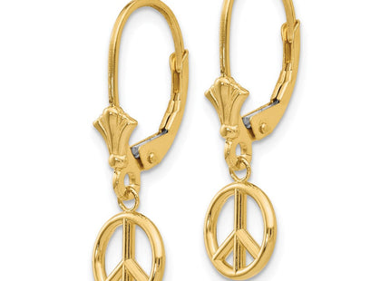 14K white gold drop earrings, alternate view