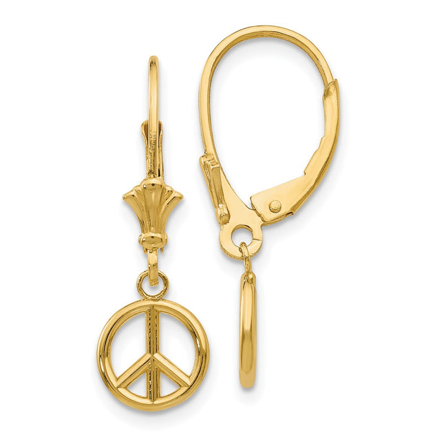 14k Yellow Gold Earrings Style TF1788 - Classique Jewelry Inc.