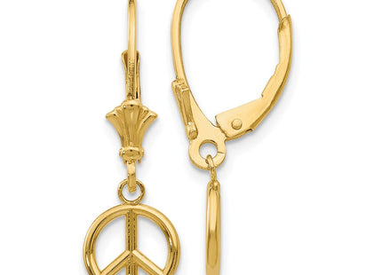 14K white gold drop earrings