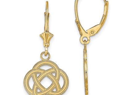 14k Yellow Gold Earrings Style TF1789 - Classique Jewelry Inc.