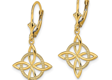 14k Yellow Gold Earrings Style TF1790 - Classique Jewelry Inc.