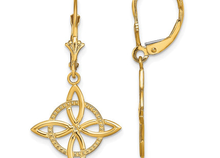 14k Yellow Gold Earrings Style TF1790 - Classique Jewelry Inc.