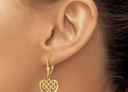 14k Yellow Gold Earrings Style TF1792 - Classique Jewelry Inc.