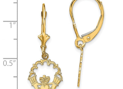 14k Yellow Gold Earrings Style TF1796 - Classique Jewelry Inc.