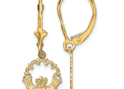 14k Yellow Gold Earrings Style TF1796 - Classique Jewelry Inc.