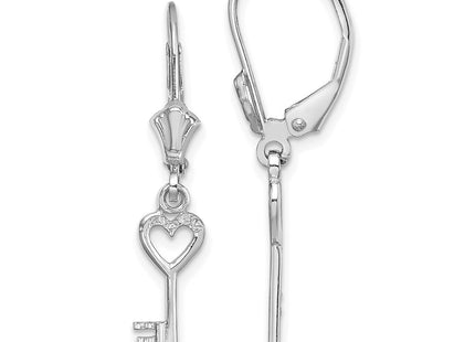 14k White Gold Earrings Style TF1797W - Classique Jewelry Inc.