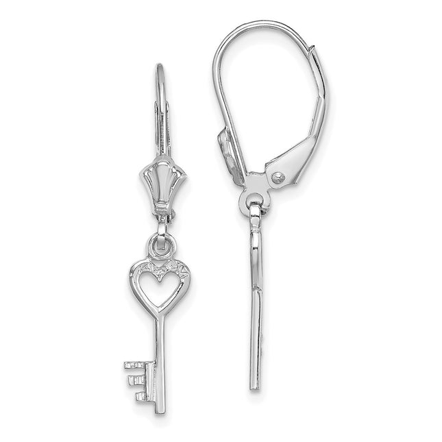 14k White Gold Earrings Style TF1797W - Classique Jewelry Inc.
