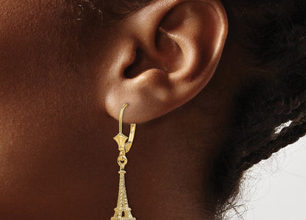 14k Yellow Gold Earrings Style TF1798 - Classique Jewelry Inc.