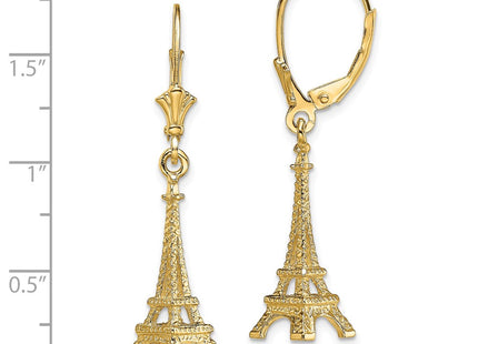 14k Yellow Gold Earrings Style TF1798 - Classique Jewelry Inc.