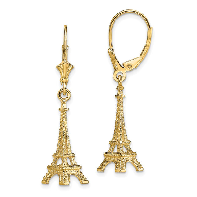 14k Yellow Gold Earrings Style TF1798 - Classique Jewelry Inc.