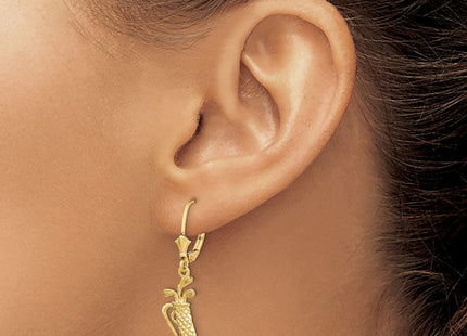 14k Yellow Gold Earrings Style TF1804 - Classique Jewelry Inc.