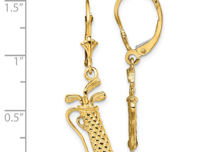 14k Yellow Gold Earrings Style TF1804 - Classique Jewelry Inc.