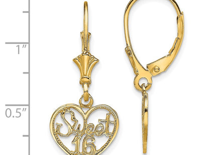 14k Yellow Gold Earrings Style TF1805 - Classique Jewelry Inc.