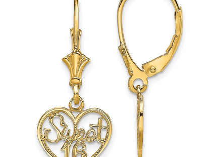 14k Yellow Gold Earrings Style TF1805 - Classique Jewelry Inc.