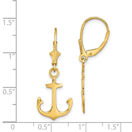 14k Yellow Gold Earrings Style TF1806 - Classique Jewelry Inc.