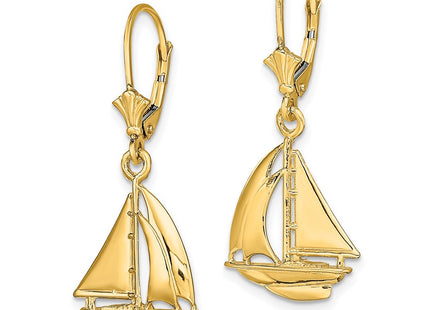 14k Yellow Gold Earrings Style TF1808 - Classique Jewelry Inc.