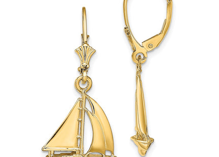 14k Yellow Gold Earrings Style TF1808 - Classique Jewelry Inc.