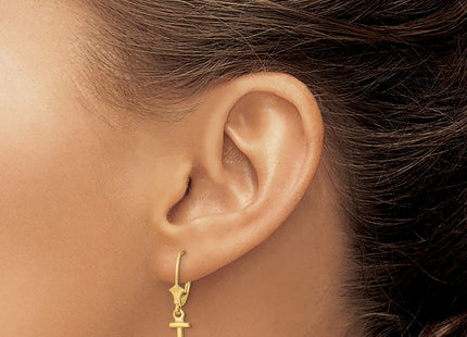 14k Yellow Gold Earrings Style TF1815 - Classique Jewelry Inc.