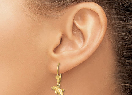 14k Yellow Gold Earrings Style TF1818 - Classique Jewelry Inc.