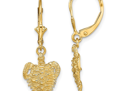 14k Yellow Gold Earrings Style TF1819 - Classique Jewelry Inc.