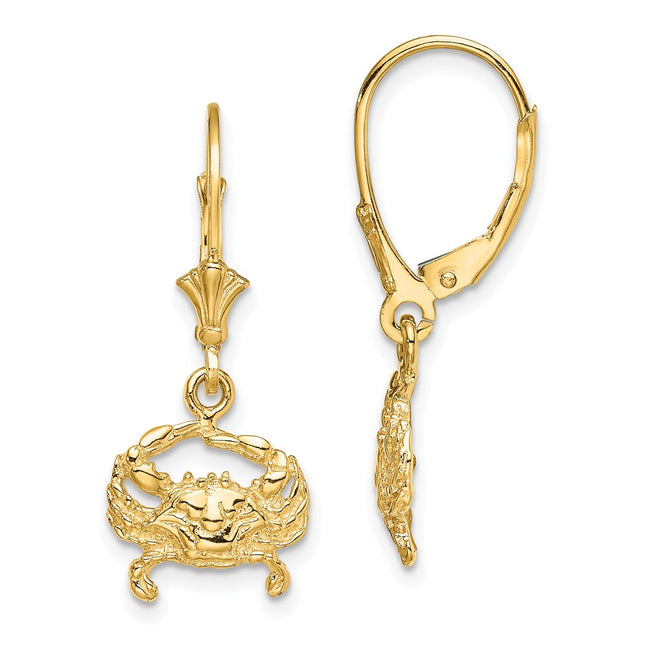 14k Yellow Gold Earrings Style TF1820 - Classique Jewelry Inc.