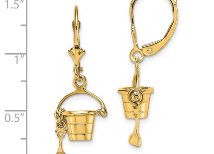 14k Yellow Gold Earrings Style TF1823 - Classique Jewelry Inc.