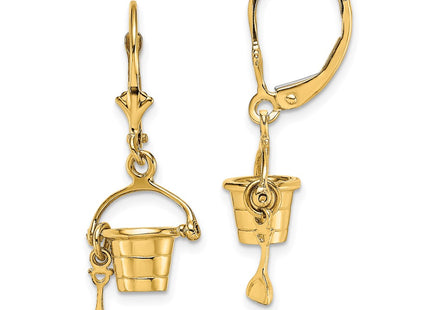 14k Yellow Gold Earrings Style TF1823 - Classique Jewelry Inc.