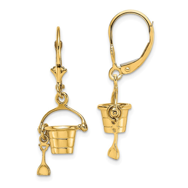 14k Yellow Gold Earrings Style TF1823 - Classique Jewelry Inc.