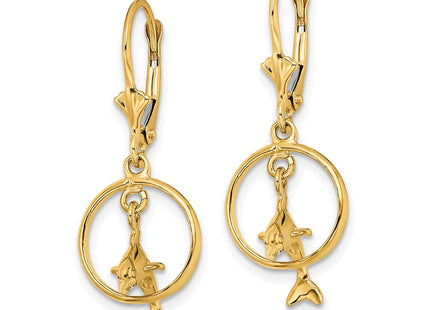 14k Yellow Gold Earrings Style TF1827 - Classique Jewelry Inc.
