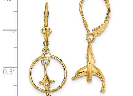 14k Yellow Gold Earrings Style TF1827 - Classique Jewelry Inc.