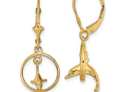 14k Yellow Gold Earrings Style TF1827 - Classique Jewelry Inc.