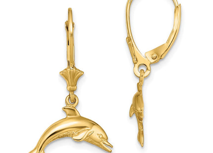 14k Yellow Gold Earrings Style TF1828 - Classique Jewelry Inc.