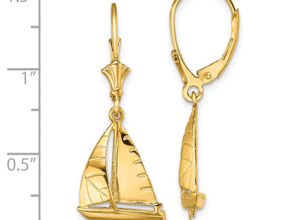 14k Yellow Gold Earrings Style TF1832 - Classique Jewelry Inc.
