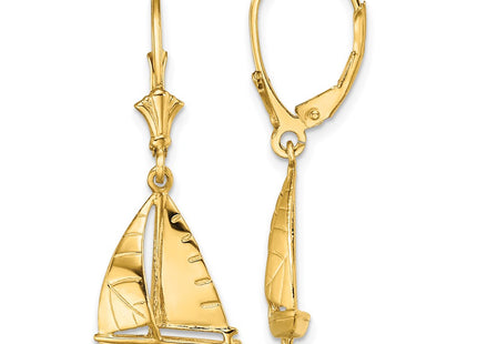 14k Yellow Gold Earrings Style TF1832 - Classique Jewelry Inc.