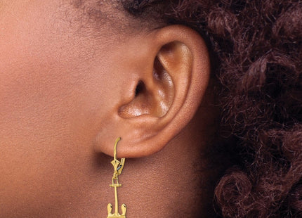 14k Yellow Gold Earrings Style TF1833 - Classique Jewelry Inc.