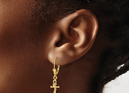 14k Yellow Gold Earrings Style TF1834 - Classique Jewelry Inc.